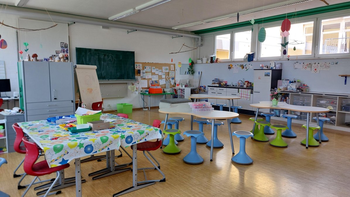 Blick in das Zimmer der Schulkindbetreuung